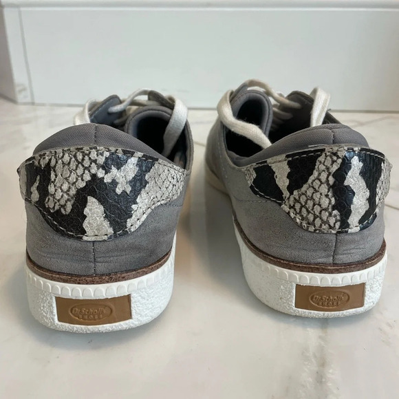 Dr Scholl’s sweet kicks gray suede & snakeskin support comfort sneakers size 8.5 - Picture 6 of 10
